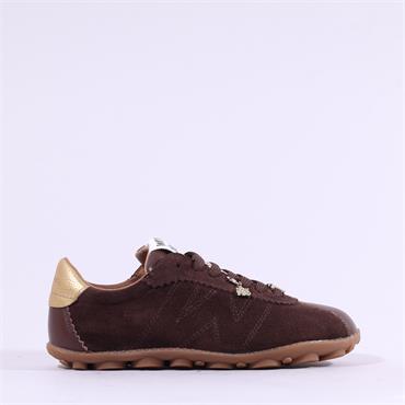 Wonders Sprintr Low Profile Flex Trainer - Brown Suede